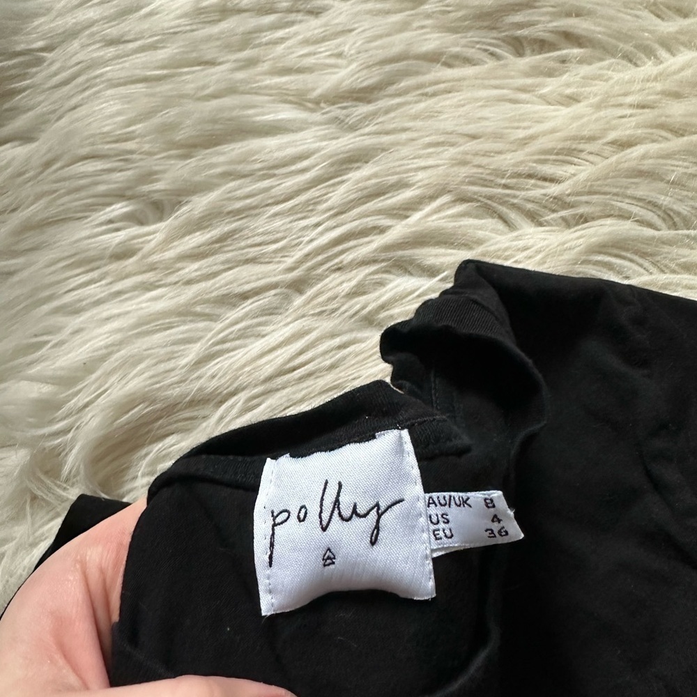 Princess Polly Black Basic Crop Top - image 4